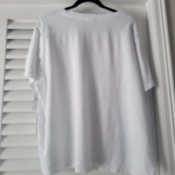 Good American NWT  white tee V-neck size 5. - Picture 6 of 12